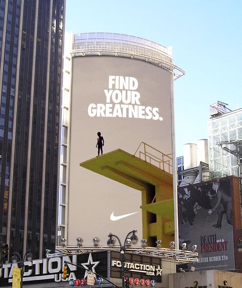 Find Your Greatness Nike, Adidas Poster, Nike Campaign, Nike Ad, Commercial Ads, Guerilla Marketing, Tv Ads, Social Media Campaign, Brand Promotion