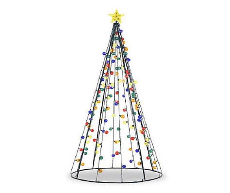 7' Multi-Color  LED Twinkle String Tree Light Up Art, Unusual Christmas Trees, Christmas Lawn Decorations, Natural Christmas Tree, Glow Stars, Outdoor Christmas Tree, Lawn Art, Christmas Signs Wood, Natural Christmas