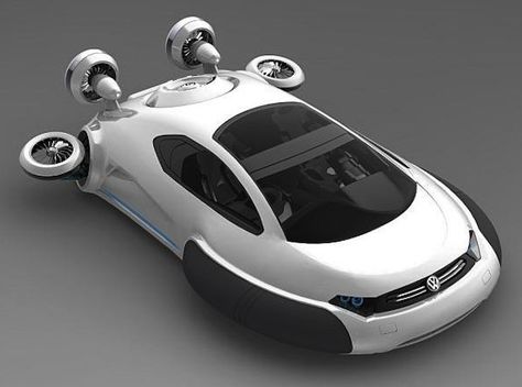 Volkswagen Hover-car Hover Car, Hydrogen Fuel Cell, Flying Car, Car Volkswagen, Concept Car Design, All-terrain Vehicles, Hybrid Car, Fuel Cell, Futuristic Cars