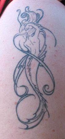 My Mermaid Tattoo - I so wanted to be a Mermaid when I was little. I loved swimming being under water, so naturally wanted to be a Mermaid to make it possible. Marine Tattoo, Siren Tattoo, Flower Spine Tattoos, Mermaid Tattoo Designs, Mermaid Artwork, Tattoo For Son, Mermaid Tattoo, Mermaid Tattoos, Spine Tattoo