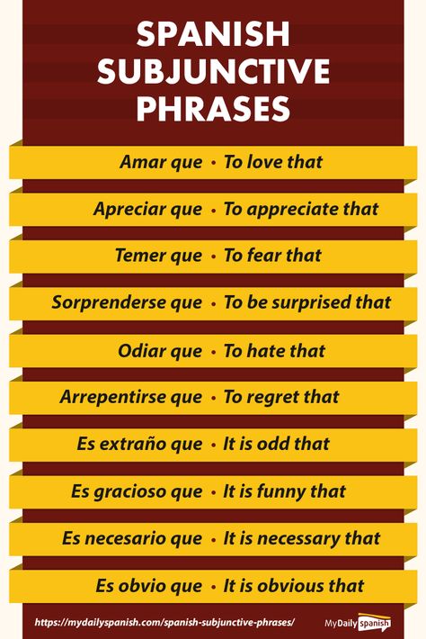 Need a ready list of Spanish subjunctive phrases to make this topic easier to learn? Check out this article. Plus, get a free PDF too! Spanish Vocabulary List, Subjunctive Spanish, Spanish Help, Words In Different Languages, Useful Spanish Phrases, Spanish Practice, Spanish Classroom Activities, Learn To Speak Spanish, Spanish Basics