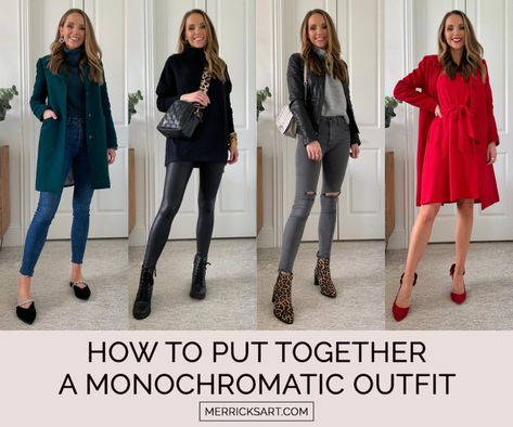 Grey Monochromatic Outfit, Monochromatic Outfit Winter, Monochromatic Outfit Fall, Monochromatic Outfit Neutral, Merricks Art, Outfit Dinner, Casual Attire For Women, Monochromatic Fashion, Outfit Work