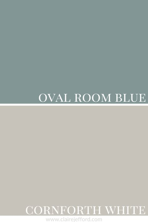 Farrow & Ball Oval Room Blue Colour Review by Claire Jefford Sherwin Williams Light Blue, Farrow And Ball Living Room, Light Blue Paint Colors, Paint Combos, Dix Blue, Light Blue Paint, Cornforth White, Oval Room Blue, Light Blue Paints