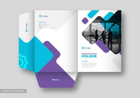 Folder Design Aesthetic, Corporate Folder Design, Corporate Folder, Presentation Folder Design, Presentation Folders, Folder Cover, Company Presentation, Folder Templates, Graphic Design Tutorials Learning