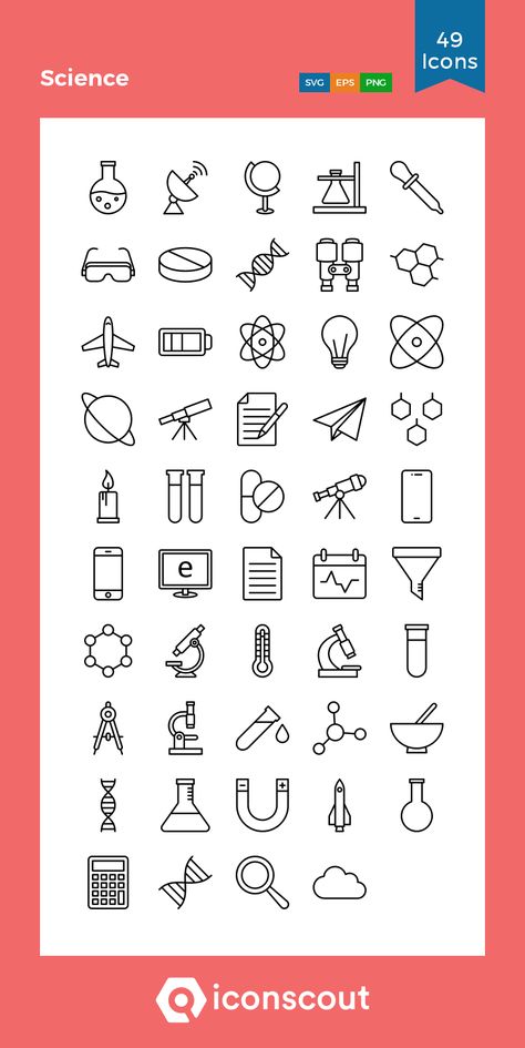 Science Icons Symbols, Physics Icon, Chemical Design, Save Energy Poster, Research Icon, Design For Science, Science Display, Science Doodles, Science Design