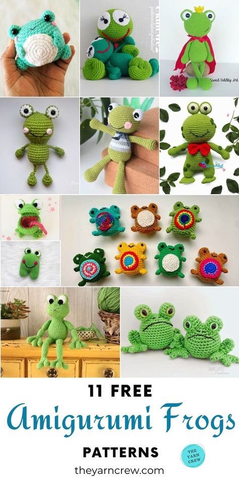 Frog And Toad Crochet Pattern Free, Knit Frog Pattern Free, Frog Knitting Pattern Free, Free Crochet Frog Patterns, Free Frog Crochet Pattern, Leggy Froggy Crochet Pattern Free, Free Frog Pattern, Frog Crochet Pattern Free Amigurumi, Frog Crochet Pattern Free