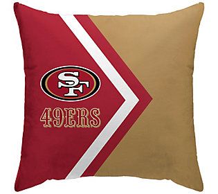 Offering classic style, a bold logo, and a whole lot of soft comfort, this throw pillow is a great addition to your game day routine. From Pegasus Sports. Can Cozy, Sport Bedroom, Improvement Books, Football Trading Cards, Sf 49ers, Nfl San Francisco, Lakeside Collection, Bold Logo, Nfl Teams