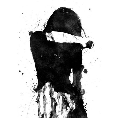 Girl Black And White, Minimalistic Poster, Deer Art, Black Wall Art, Giclee Painting, White Acrylic Paint, Art Minimaliste, Black And White Art, Black And White Painting