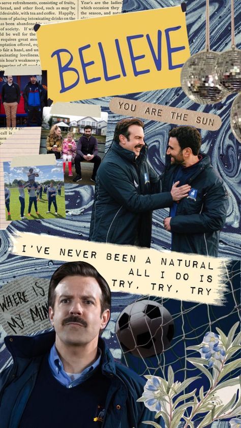 Ted Lasso Wallpaper Iphone, Ted Lasso Aesthetic, Ted Lasso Wallpaper, Hannibal Season 1, Ted Quotes, Brett Goldstein, Sopranos Poster, Tv Zone, Afc Richmond