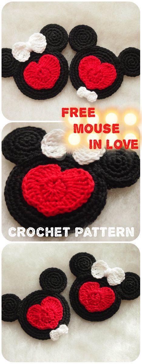 Appliques Au Crochet, Crochet Mickey Mouse, Disney Applique, Keychain Designs, Disney Crochet Patterns, Coastal Fashion, Crochet Ornament Patterns, Crochet Disney, Crochet Keychain Pattern