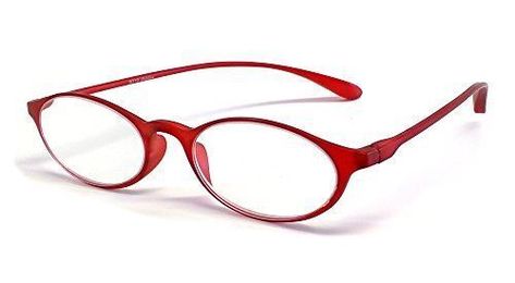 When ordering from the US, parcels may be subject to import tax and duty charges, which the buyer is responsible to pay. Calabria 719 Unisex Oval Lightweight Flexie Reading Glasses in Red + 1.75 46 mm This product data sheet is originally written in English. Calabria Eyewear offers the best value in the industry. For over 27 years we have produced reading glasses and accessories with high end materials, meticulous craftsmanship, and up to date styling at prices far lower than competing brands. F Red Frame Glasses, Glasses Inspiration, Red Eyeglasses, Women Eyewear, Funky Glasses, Oval Glasses, Red Glasses, Eyewear Frames, Women Sunglasses