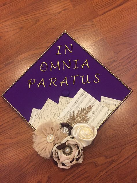 In Omnia Paratus. Graduation Cap. Gilmore girls. The Rory to my Lorelei! In Omnia Paratus Graduation Cap, Gilmore Girls Graduation Cap, Teacher Goals, College Grad Cap Ideas, In Omnia Paratus, High School Graduation Cap, College Graduation Cap Decoration, Grad Cap Designs, Grad Caps