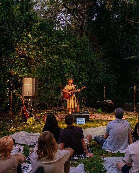 Concerts in Sydney | Live Music Gigs | Sofar Sounds Forest Music Festival, Small Gig Aesthetics, Live Session Music Set, Outdoor Concert Aesthetic, Live Performance Aesthetic, Vision Board Concert, Small Concert Aesthetic, Concert Set Design, Gig Aesthetic