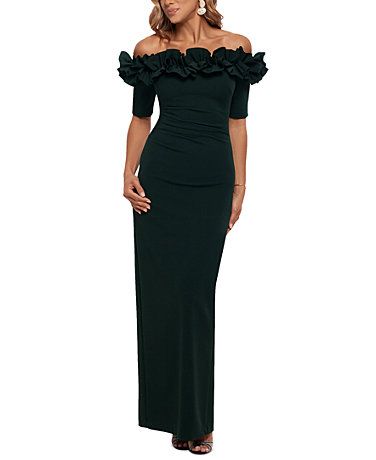 Formal Dresses for Women - Macy's Ruffled Gown, Knit Gown, High Low Gown, Xscape Dresses, Evening Dress Collection, Ruffle Gown, Sheath Gown, Mob Dresses, Long Sleeve Gown