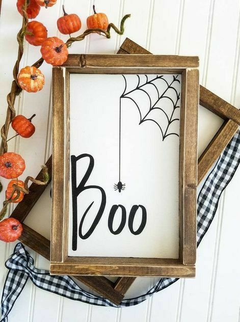 Moldes Halloween, Bolo Halloween, Halloween Date, Halloween Wood Signs, Halloween Decor Diy, Fall Wood Signs, Hallowen Ideas, Diy Halloween Decor, Adornos Halloween