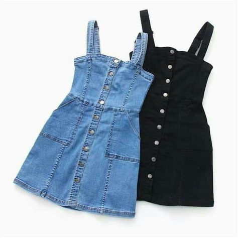 Denim Sundress, Strap Jeans, Denim Dress Summer, Dress Preppy, Blue Sundress, Fe Clothing, Preppy Dresses, Denim Dresses, Dress Slim