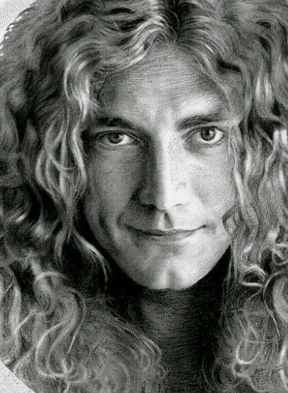 Robert Plant 70s, Robert Plant Young, Plant Portrait, Zeppelin Art, Robert Plant Led Zeppelin, Houses Of The Holy, Rock N Roll Art, 70s Hair, Best Rock Bands