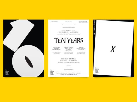 made some posters to celebrate 10 years of SonAndSons 10 Year Anniversary Invite, Brand Anniversary Poster, Anniversary Invite, Anniversary Images, Anniversary Poster, Anniversary Logo, Its Nice That, 10 Year Anniversary, Learning Design