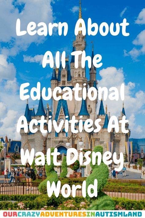 Walt Disney World is loaded with educational activities. Learn while you play without thinking about it no matter what park you visit. via @pennyrogers Disney World Transportation, Crazy Adventures, Alternative Education, Homeschool Encouragement, Cultural Studies, Homeschool Organization, Homeschool Preschool, Disney Cruise Line, Activities To Do