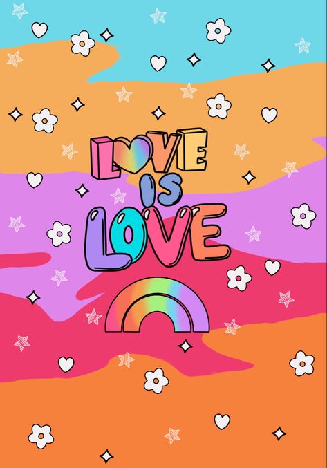 pride wallpaper artwork by me Love Is Love Wallpaper, Wallpaper Artwork, Love Is Love, Care Bears, Love Wallpaper, Journal Prompts, Bears, Wallpapers, Quick Saves