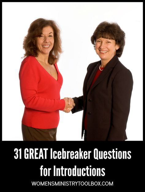 There's no need for boring or forgetful introductions at your next team or small group meeting. Instead try these great icebreaker questions for introductions. Connect your group. Ice Breakers For Women, Small Group Ice Breakers, Icebreaker Ideas, Group Ice Breakers, Ice Breaker Games For Adults, Women Small Group, Retreat Planning, Icebreaker Games, Womens Ministry Events