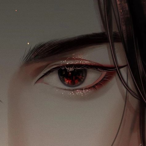 Hua Cheng, Asian Eye Makeup, Cosplay Makeup, Dreamy Art, Heaven's Official Blessing, Anime Eyes, Eye Makeup Tutorial, Korean Makeup, 2000s Movies Aesthetic