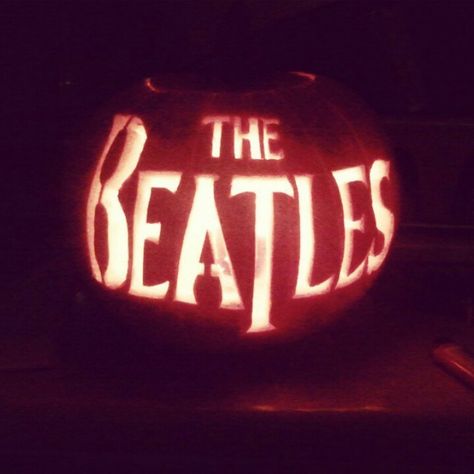 Beatles Pumpkin Carving, Music Pumpkin Carving Ideas, The Beatles Pumpkin Carving, Pumpkin Carving Rock And Roll, Music Themed Pumpkin Carving, Music Pumpkin Carving, Musical Pumpkin Carving, Pumkin Carving, Carving Ideas