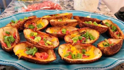 Potato Skin Recipes, Loaded Potato Skins Recipe, Pioneer Woman Potatoes, Potato Skins Recipe, Loaded Potato Skins, Potatoe Skins Recipe, Skin Recipes, Tortilla Soup Recipe, Potato Skin