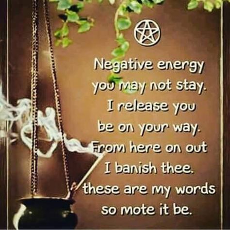 Get rid of negative energy beating negativity, getting rid of negativity Smudging Prayer, Spells For Beginners, Wiccan Magic, Magic Spell Book, Healing Spells, Under Your Spell, Magick Spells, Eclectic Witch, Wiccan Spell Book