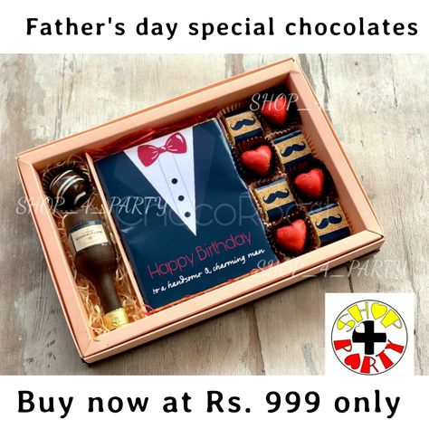 Fathers Day Chocolate Ideas, Fathers Day Chocolate, Express Feelings, Dessert Box, Father's Day Specials, Dessert Boxes, Chocolate Design, Premium Chocolate, Handmade Chocolates