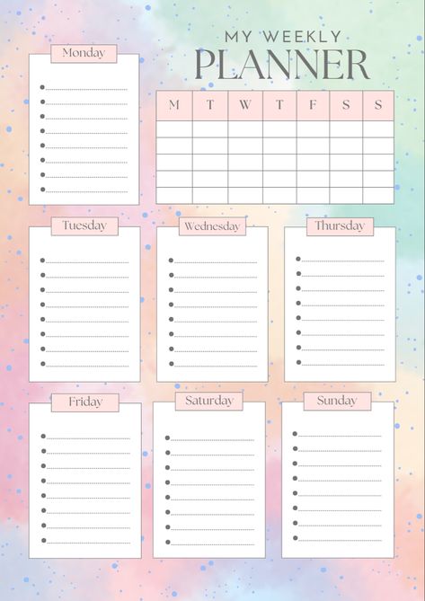 Organize your week with these printable planner templates #planner #weeklyschedule #weeklyplannerprintable #calender #dailyplannerprintable https://www.etsy.com/listing/1529799829/27-piece-planner-daily-planner-weekly Weekly Planner Printable Templates, Best Weekly Planner, Planner Schedule, Weekly Planner Free Printable, Weekly Schedule Planner, Weekly Planner Free, Illustration Flower, Daily Weekly Monthly Planner, Digital Weekly Planner