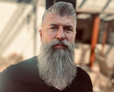 Blonde Bearded Men, Grey Hair Beard, Beard And Mustache Styles, Long Beard Styles, Beard Men, Beard Styles Short, Beard Haircut, Long Beard, Epic Beard