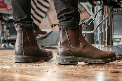 Men’s Blundstones, Men’s Chelsea Boots, Blundstone Boots Mens Outfit, Mens Blundstone Outfit, Modern Cowboy Boots, Blundstone Boots Mens, Boots Brands, Farm Outfit, Blundstone Style