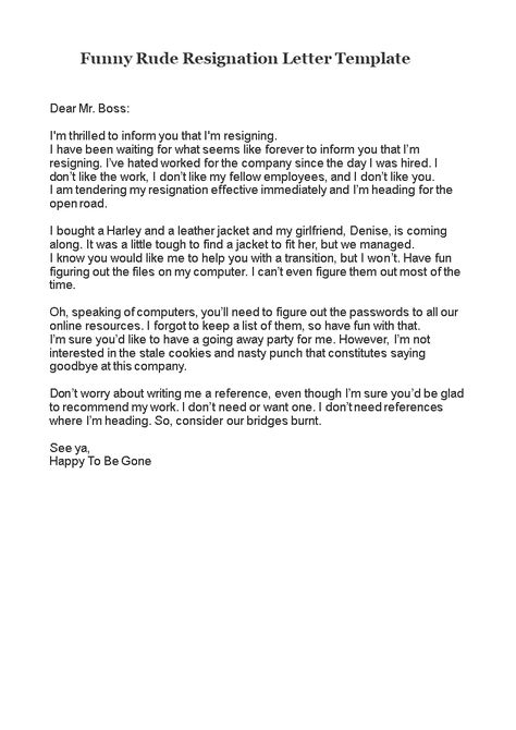 Funny Rude Resignation Letter - How to create a Funny Rude Resignation Letter ? Download this Funny Rude Resignation Letter template now! Funny Resignation Letter Hilarious, Resignation Letter From Toxic Job, Funny Resignation Letter, Nursing Funny, Resignation Letter Template, Job Resignation Letter, Resignation Letter Sample, Hate Work, Job Tips