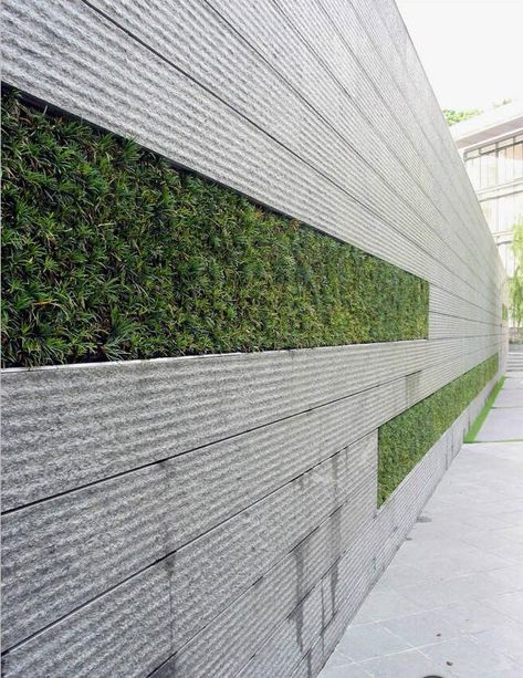 Concrete Wall Design, Residence Landscape, Green Wall Garden, Compound Wall Design, Garden Wall Designs, Boundary Wall, Feature Wall Design, Master Planning, Vertical Garden Design