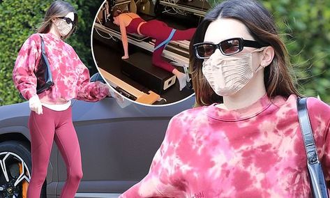 Kendall Jenner sports clingy cranberry leggings for private Pilates class in LA: 'No days off' Chandler Parsons, Lauren Perez, Anwar Hadid, Make Out Session, Jordan Clarkson, Blake Griffin, Ben Simmons, Devin Booker, Just Style