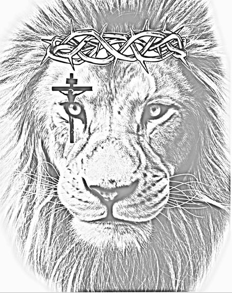 Lion With Thorn Crown, Lion With Thorn Crown Tattoo, Lion With Crown Of Thorns Tattoo, Tattoo Lions, Thorns Tattoo, Thorn Crown, Lion With Crown, Arm Tattoos Black, Thorn Tattoo