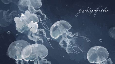 Jellyfish, Floating, On Twitter, Twitter, Water