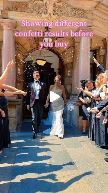 Caitlin on Instagram: "What type of confetti are you having/did you have at your big day? Showing the different types of confetti before you buy. 

So many options to make it your own with real petals, paper in different shapes and colours or even bubbles.

The confetti shot is one of my favourite moments to capture 🤍

wedding content creator • wedding content creation • wedding confetti • Scotland wedding • Scottish wedding

#bride #wedding #weddingtips #weddingconfetti #weddingcontentcreator #weddinginspiration

What type of confetti is your favourite?" Bubble Confetti Wedding, Wedding Scottish, Wedding Content, Petal Confetti, Scotland Wedding, Scottish Wedding, Wedding Confetti, What Type, Bride Wedding