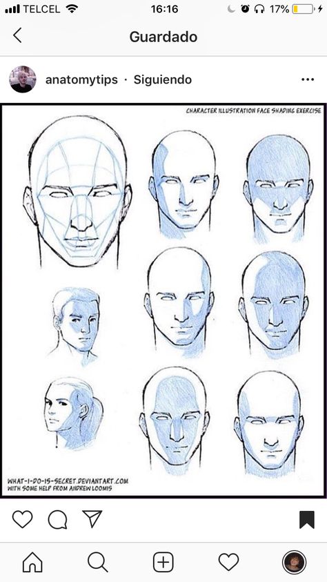 Male Face Drawing, 4 Arms, Bald Man, Bald Men, Anatomy Reference, Drawing Practice, Male Face, Drawing Tips, Face Drawing