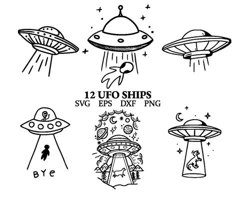 Easy Flash Art, Alien Clip Art, Easy Clip Art, Ufo Doodle, Alien Doodle, Ufo Drawing, Ufo Illustration, Flash Art Tattoos, Dream Sketch