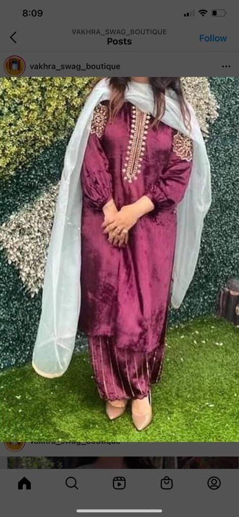 Contrast With Purple Colour Suit, Designer Unstitched Tissue Silk Suit For Festivals, Pakistani Suits Party Wear Latest, Heena Kochhar Suits Velvet, Heena Kochhar Velvet Suits, Purple Semi-stitched Lawn Suit For Festivals, Pakistani Suits Party Wear, Velvet Suit Design, Trendy Outfits Indian