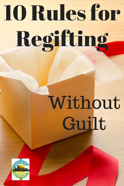 10-rules-for-regifting 8 Gift Rule For Christmas, 5 Rules For Christmas Gifts, Regifting Ideas, 5 Presents Rule For Christmas, 5 Gift Rule For Christmas For Kids, Gift Rule For Christmas, Without Remorse, Yankee Swap Gift, Yankee Swap