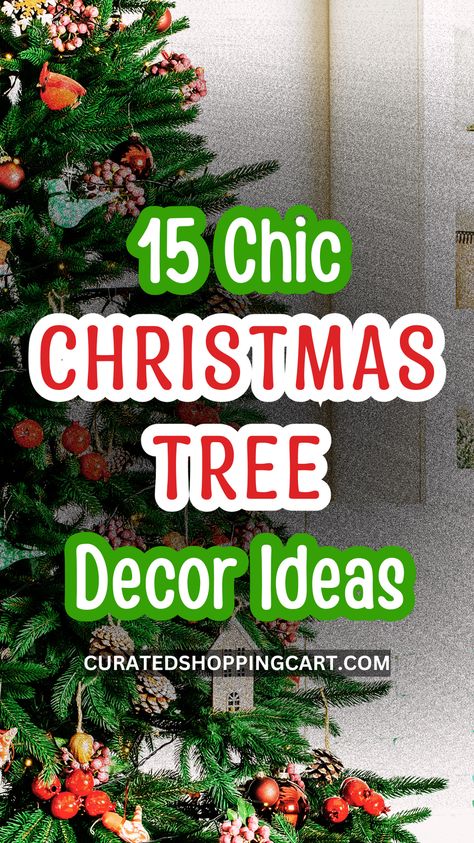 Create the perfect holiday vibe with these 15 chic Christmas tree ideas. From modern metallics & glittering glam to DIY rustic styles, there's a design for everyone. Get inspired to make your Christmas tree the star of your home decor with these elegant ornaments & finishing touches. Elevate your home’s festive atmosphere with these stylish and contemporary ideas for a standout holiday look. Chic Christmas decor, modern Christmas tree, holiday decorating, festive home decor, holiday home trends. Slim Xmas Tree Decorating Ideas, Slim Xmas Tree, Chic Christmas Tree, Christmas Decor Modern, Candles Red, Christmas Tree Decoration Ideas, Elegant Ornaments, Chic Christmas Decor, Tree Decoration Ideas