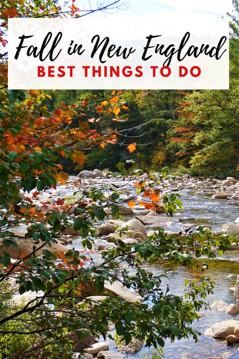 As far as Fall destinations go, it's hard to beat New England. From leaf peeping, hiking to apple and pumpkin picking, here are some of the best things to do in New England in the Fall. #Fall #NewEngland # New England In The Fall, England In The Fall, Fall Foliage Trips, Fall In New England, Fall Destinations, Rhode Island Travel, New England Road Trip, Fall Road Trip, England Top