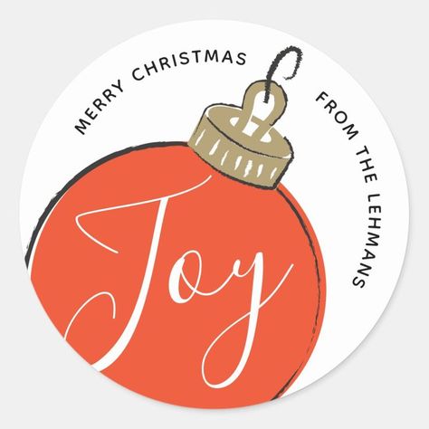 Retro Christmas Stickers, Holiday Packaging Design, Retro Christmas Cards, Round Sticker Labels, Holiday Card Diy, Red Christmas Ornaments, Xmas Tags, Sticker Christmas, Family Christmas Cards