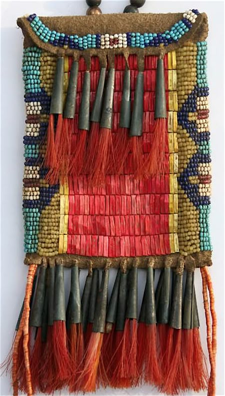 Contemporary Makers: Norbert Kohlruss Quilled and Beaded Ration Bag Beaded Pouch, Native American Clothing, Native American Crafts, Native Beadwork, Medicine Bag, Native American Beadwork, American Indian Art, Native American Beading, Native American Culture