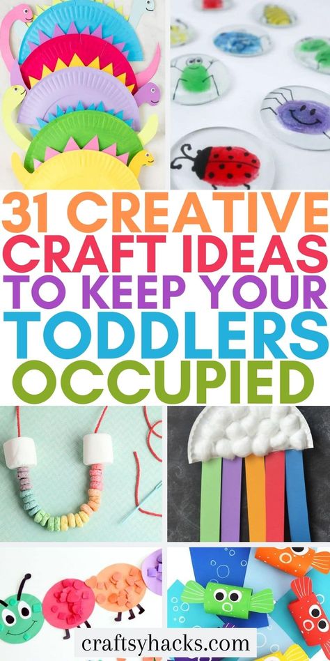 If you are looking for creative craft ideas for your young children you need to know these super fun crafts for toddlers to create. These kids DIY crafts are perfect for your toddlers to start learning to craft and express themselves with art projects. Art Activities For Toddlers, Toddler Art Projects, Toddler Arts And Crafts, Diy Bebe, Daycare Activities, Daycare Crafts, Creative Craft, Toddler Art, Toddler Learning Activities