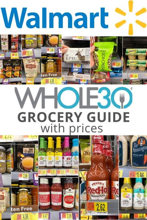 Whole 30 At Walmart, Whole 30 Walmart Shopping List, Healthy Walmart Shopping List, Walmart Grocery List, Whole 30 Costco, Whole Thirty, Whole30 Food List, Whole 30 Approved Foods, Whole30 Shopping List