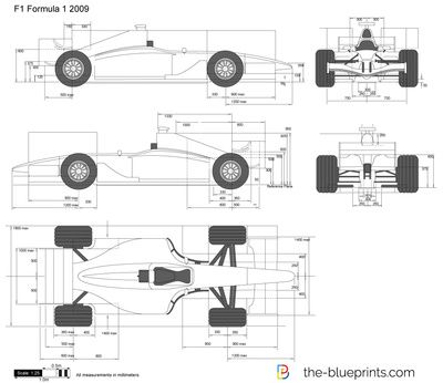 F1 Formula 1 2009 F1 Car Outline, Ferrari Blueprint, F1 Car Blueprint, F14 Blueprint, Formula Car, Car Blueprint 3d Modeling, F1 Legends, Red Bull F1, Airplane Drawing